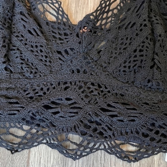 Free People Mariana Bralette In Black Size Extra Small - Picture 3 of 15